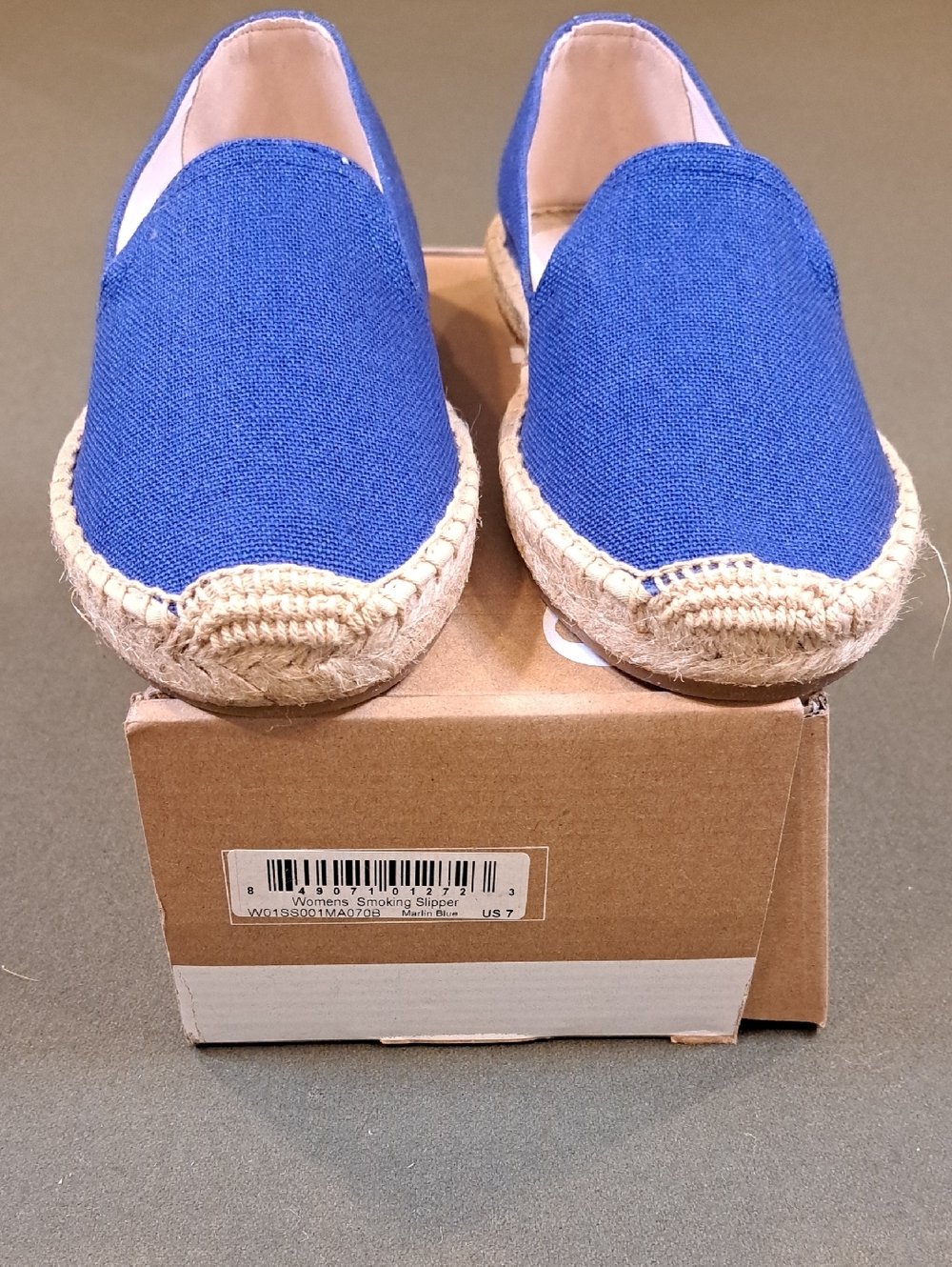 Soludos Espsadrille The Smoking Slipper - Color: Marlin Blue - Size: US 7-7.5 - Picture 3 of 9